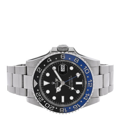 Rolex Stainless Steel 40mm Oyster Perpetual Date GMT Master II Batman Watch Black 116710BLNR 2 of 4