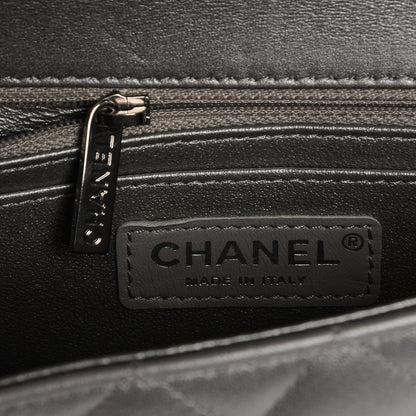 Chanel Metallic Lambskin Quilted Mini Rectangular Flap Silver 6 of 6