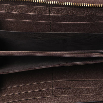 Gucci GG Supreme Monogram Web Ophidia Zip Around Wallet Brown 5 of 9