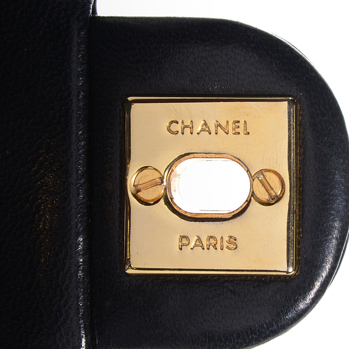 Lambskin Quilted Mini Square Flap Black