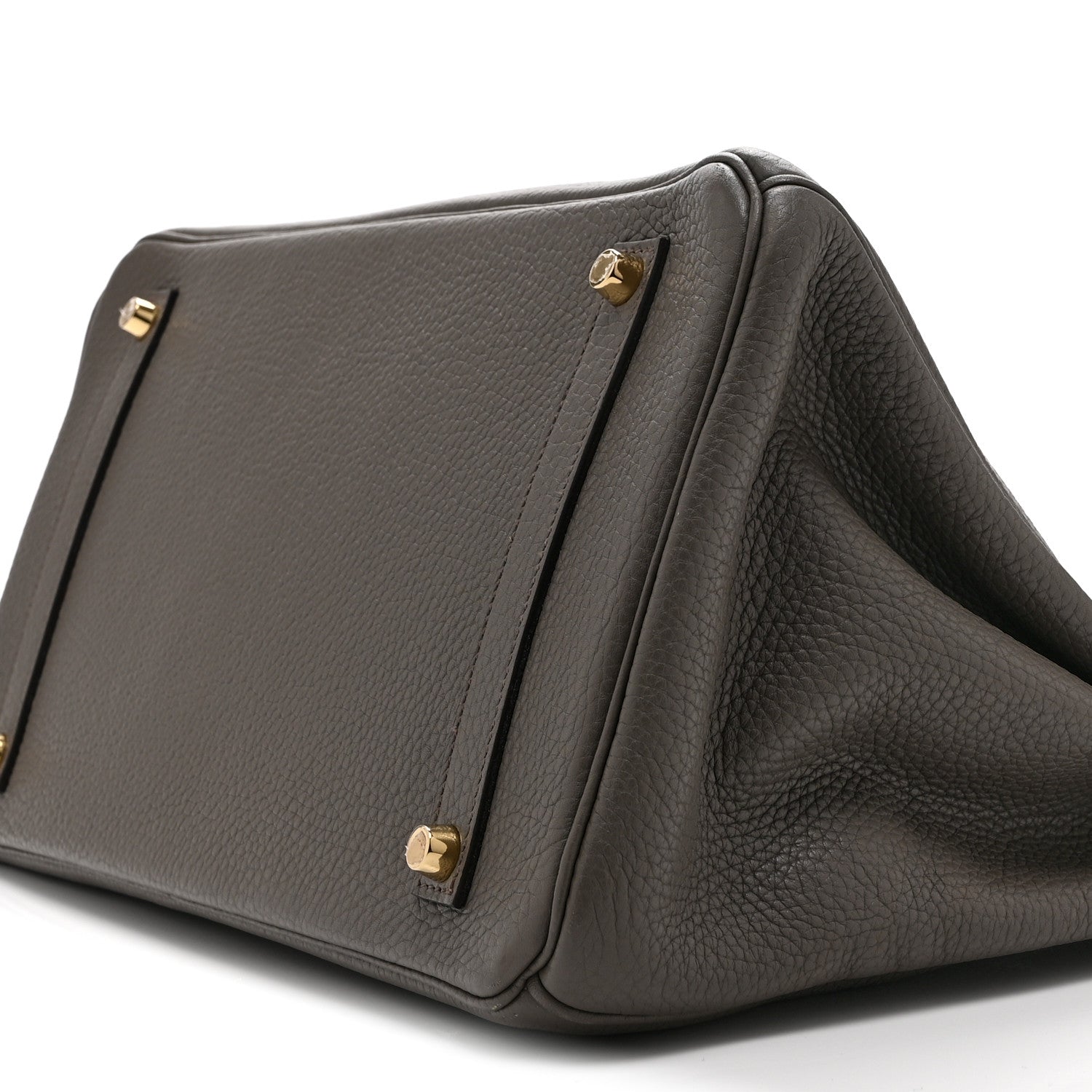 Hermes Taurillon Clemence Birkin 35 Etain 10 of 10