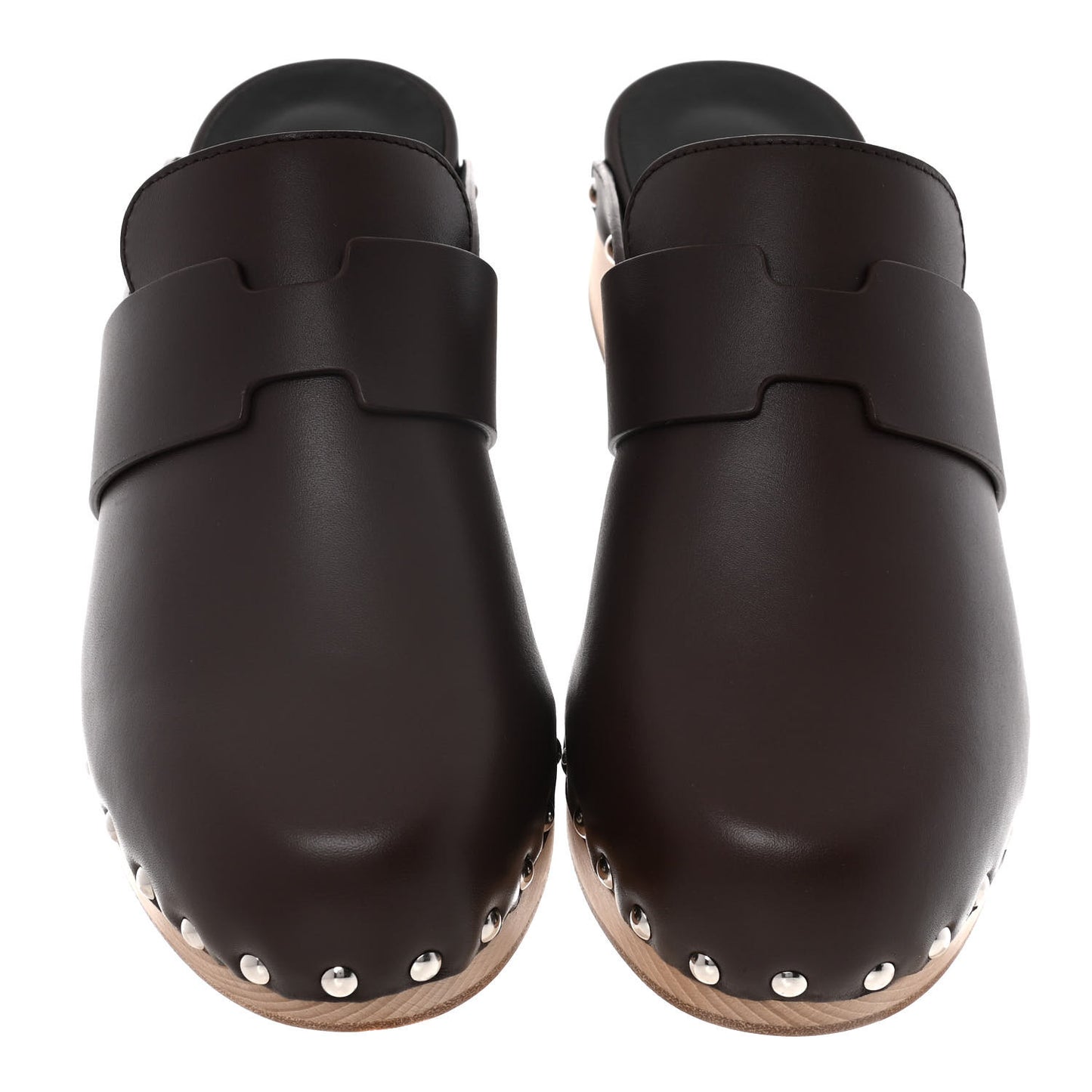 Calfskin Calya Mules 37 Cafe