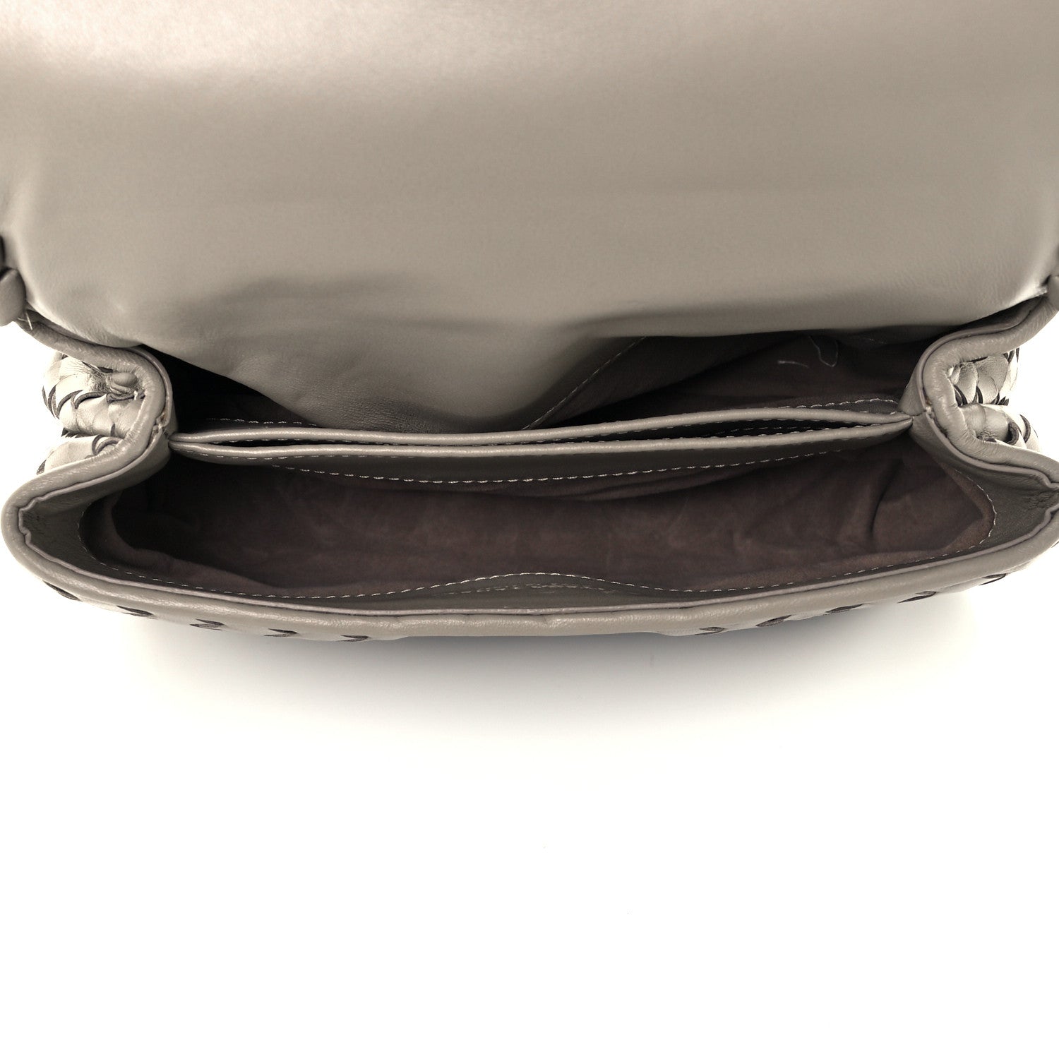 Bottega Veneta Nappa Intrecciato Baby Olimpia Shoulder Bag Limestone 5 of 10