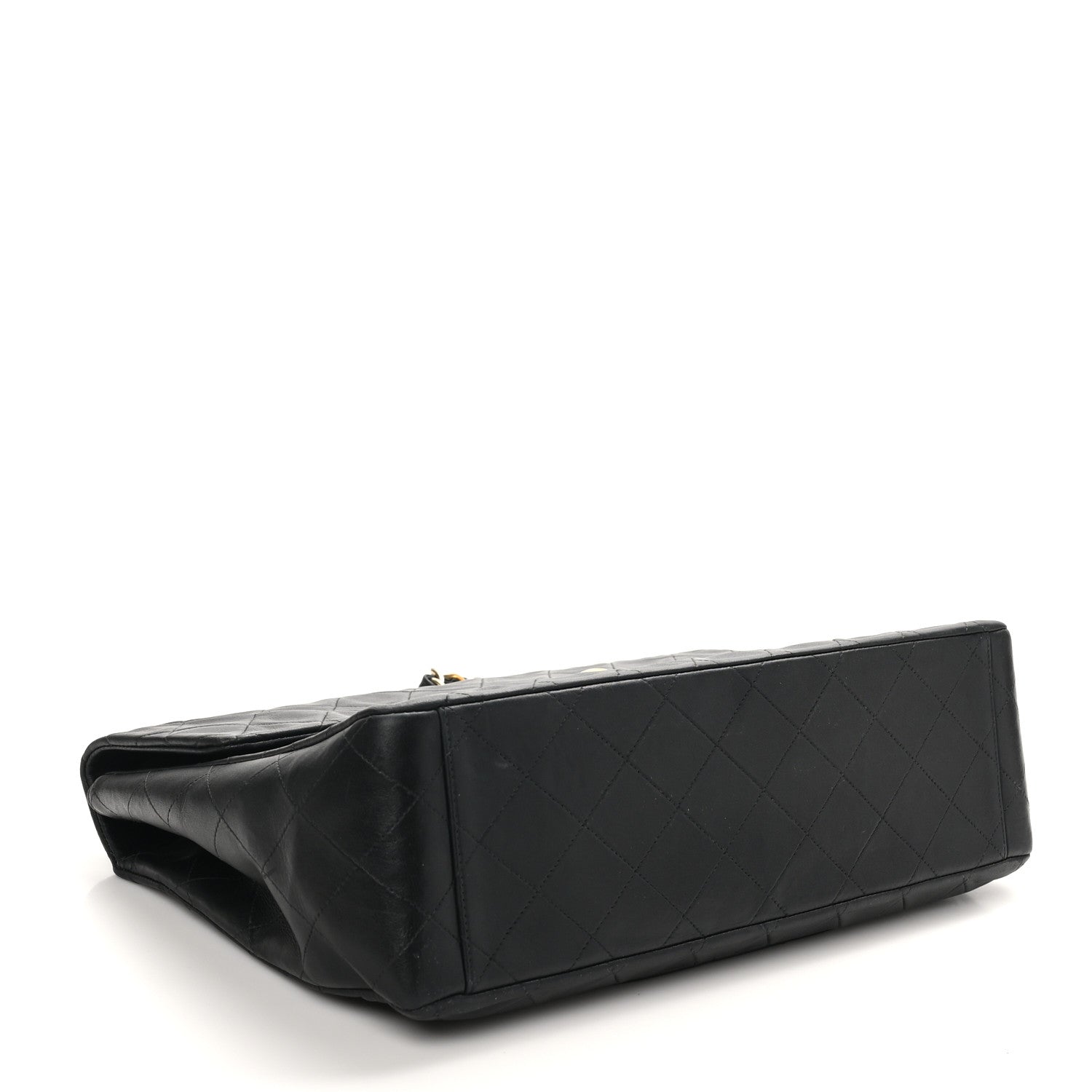 Chanel Lambskin Quilted Jumbo Single Flap Black 4 of 12