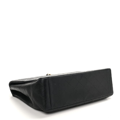 Chanel Lambskin Quilted Jumbo Single Flap Black 4 of 12