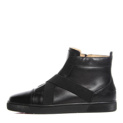 Christian Louboutin Mens Calfskin Sneak In Flat Sneakers 45 Black 1 of 7