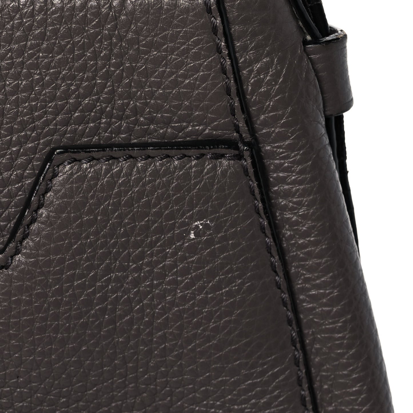 Grained Calfskin Soft Jennifer Saddle Bag Graphite