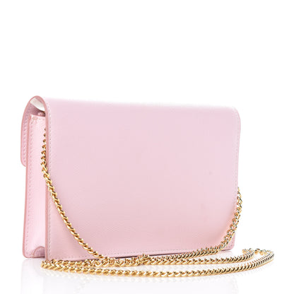 Fendi Vitello Cruise F is Fendi Medium Envelope Wallet on Chain Peonia 3 of 9