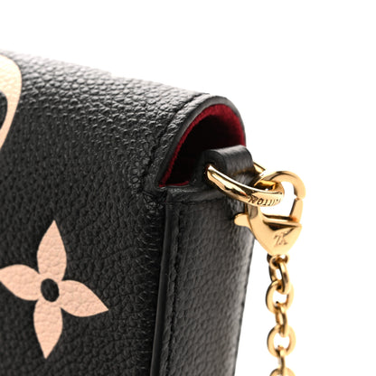 Louis Vuitton Empreinte Monogram Giant Felicie Pochette Black Beige 12 of 13