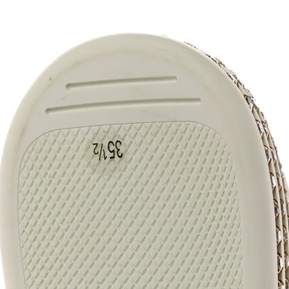Gucci Calfskin Crystal Web Bee Embroidered Womens Ace Platform Sneakers 35.5 White 11 of 11