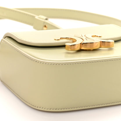 Celine Shiny Calfskin Mini Triomphe Almond Green 7 of 9