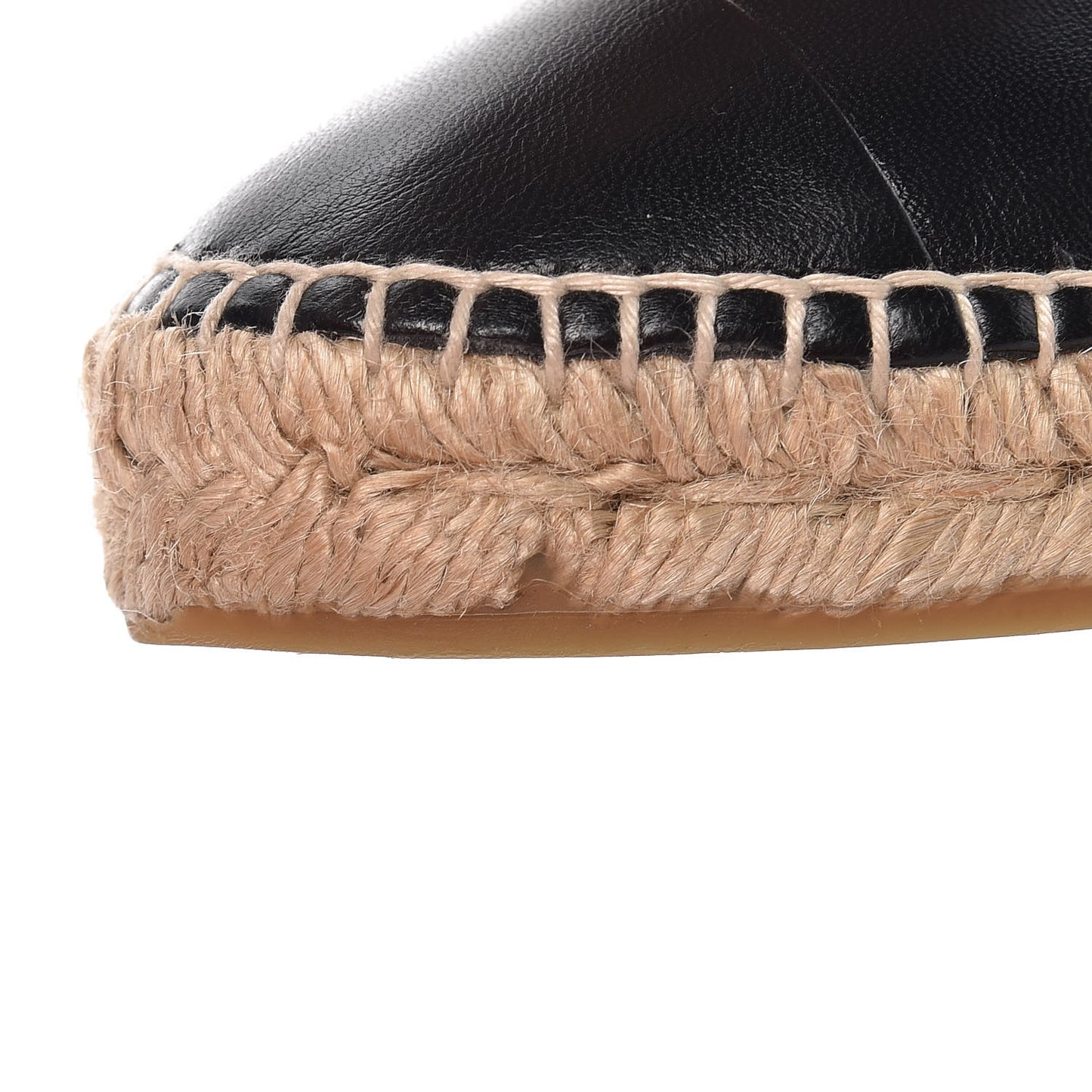 Lambskin CC Espadrilles 38 Black