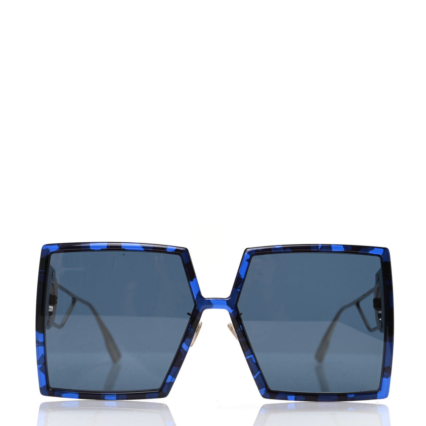 Acetate Square 30 Montaigne Sunglasses Blue