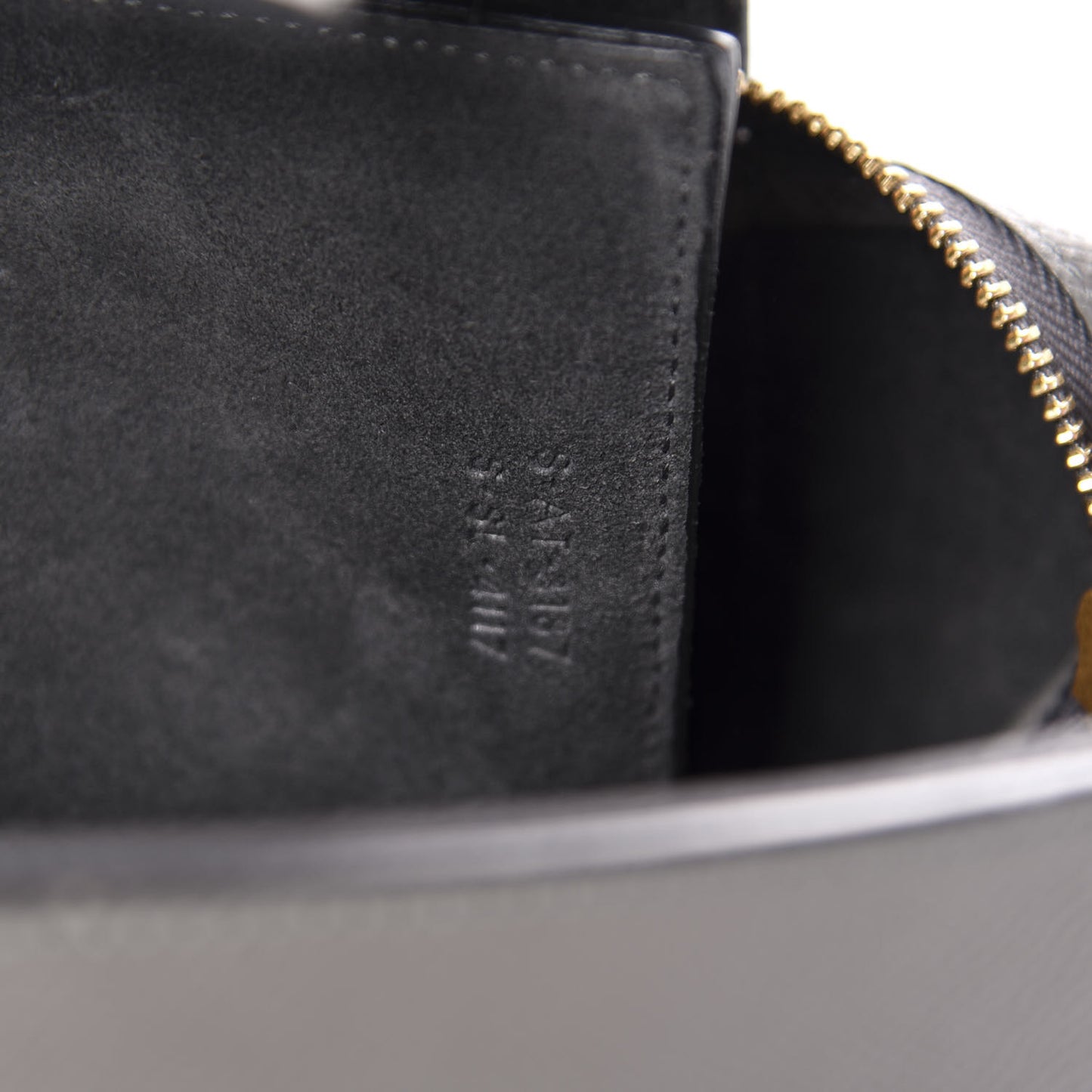 Baby Grained Calfskin Micro Belt Bag Grey