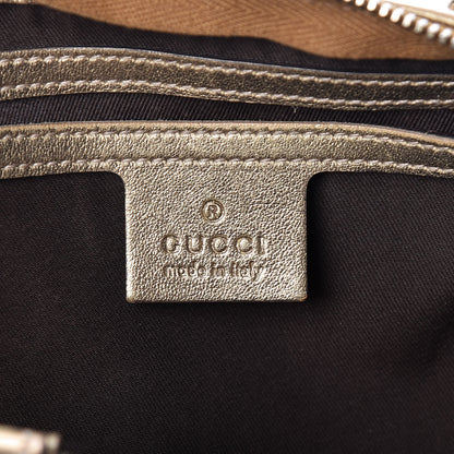 Gucci Crystal Monogram Medium Joy Boston Gold 6 of 26