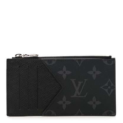 Louis Vuitton Taigarama Coin Card Holder Black 1 of 7