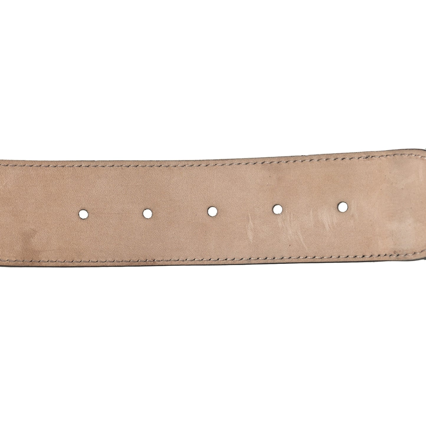 Nylon Calfskin Double G Web 40mm Belt 85 34 Green Red Cuir