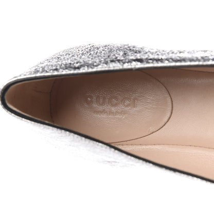 Gucci Galassia GG Marmont Fringe Flats 36.5 Argento 6 of 9