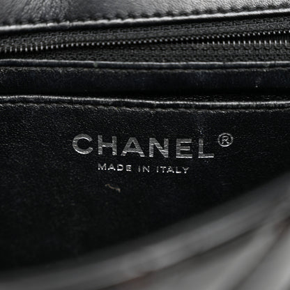 Chanel Patent Calfskin Chevron Quilted Mini Rectangular Flap Black 6 of 10