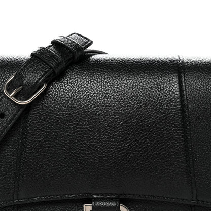 Balenciaga Grained Calfskin Small Hourglass Sling Shoulder Bag Black 8 of 14