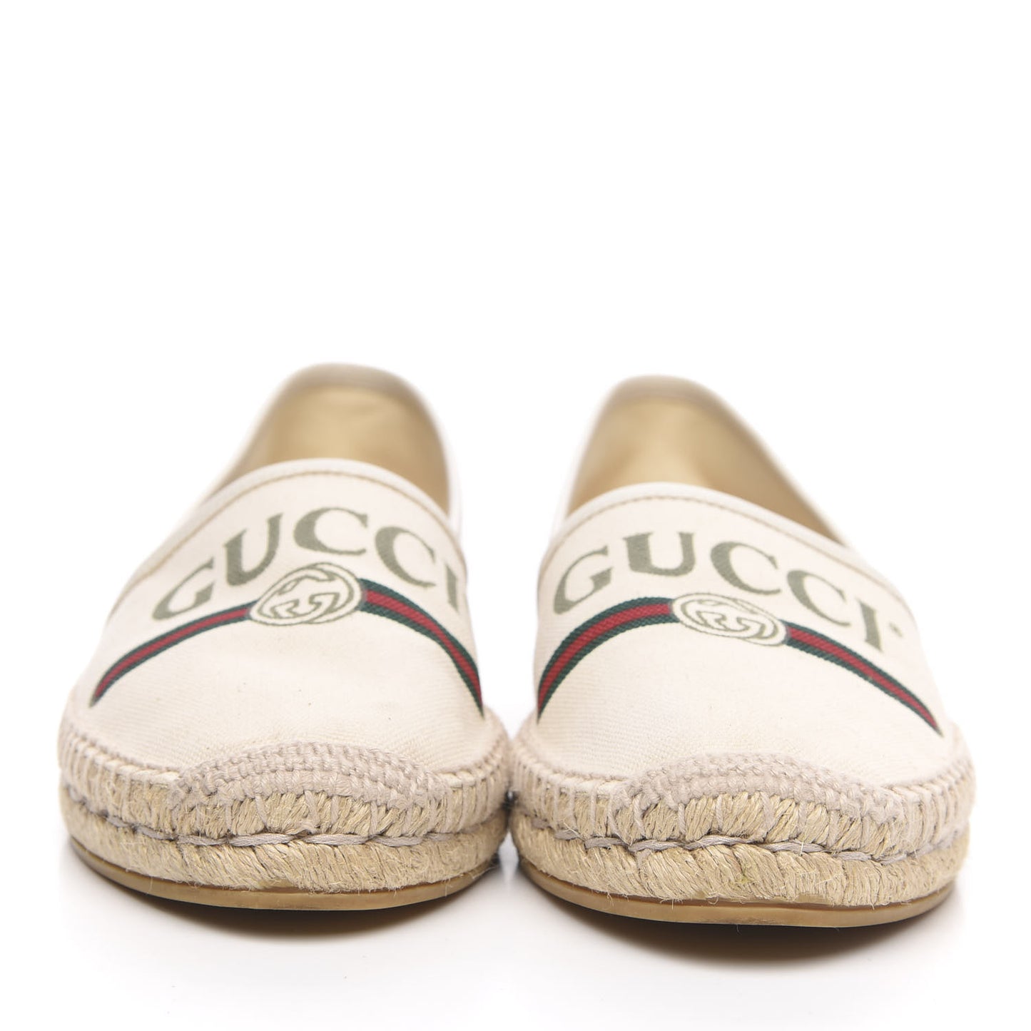 Canvas Logo Espadrilles 39 Greggio White