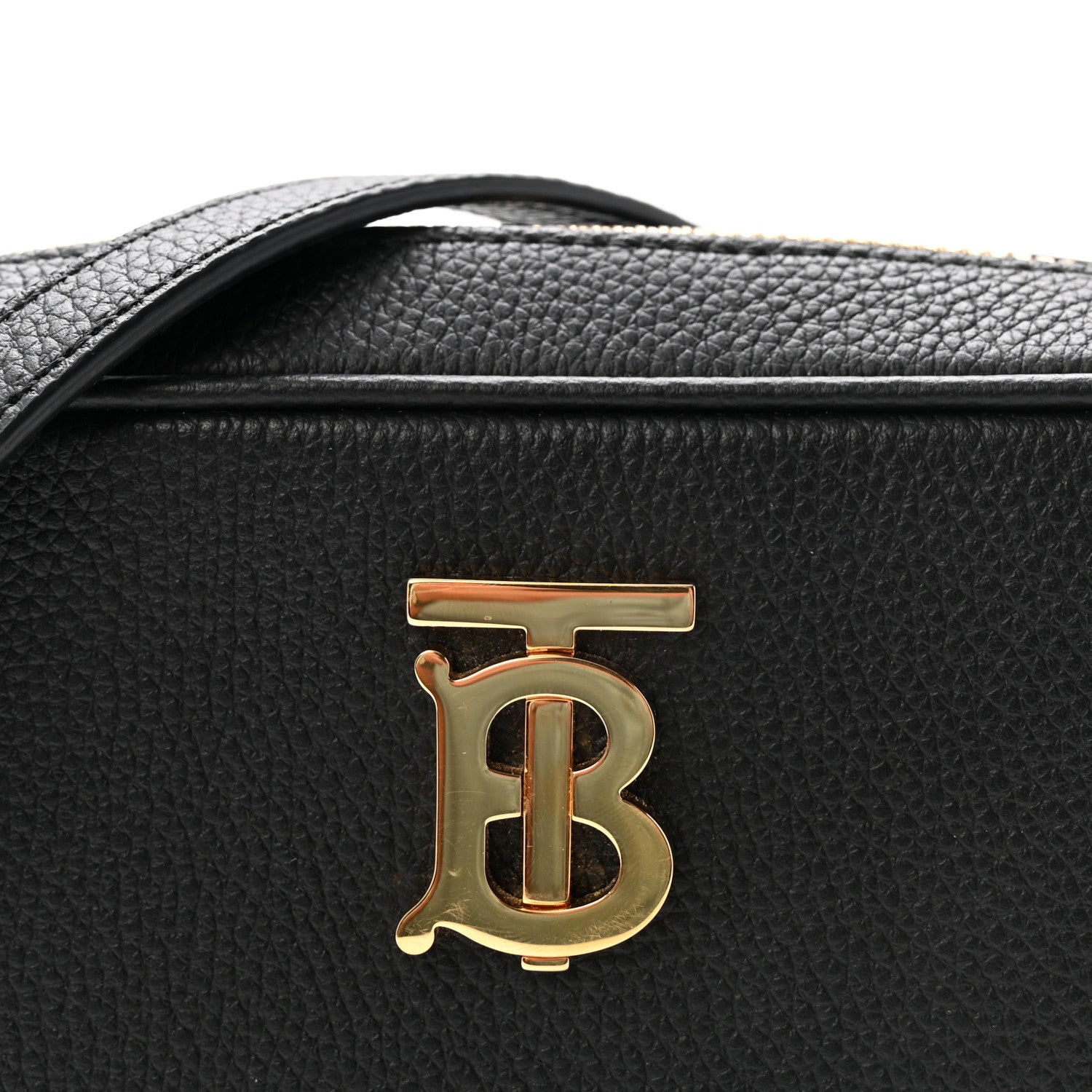 Burberry Grained Calfskin TB Small Camera Bag Black 7 of 9