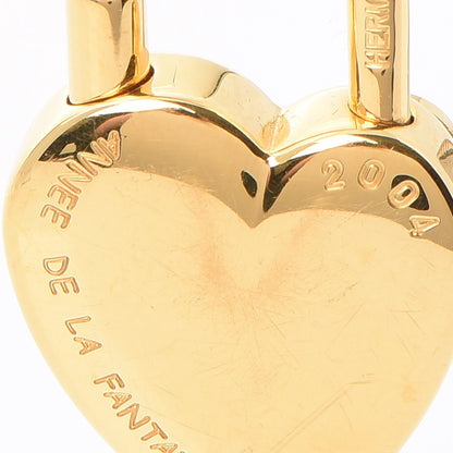 Hermes Annee De La Fantaisie Heart Cadena Lock Gold 7 of 7