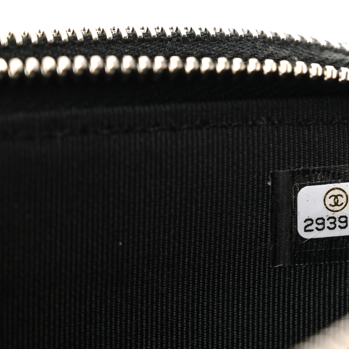 Grained Calfskin Quilted CC Box Clutch With Chain Black