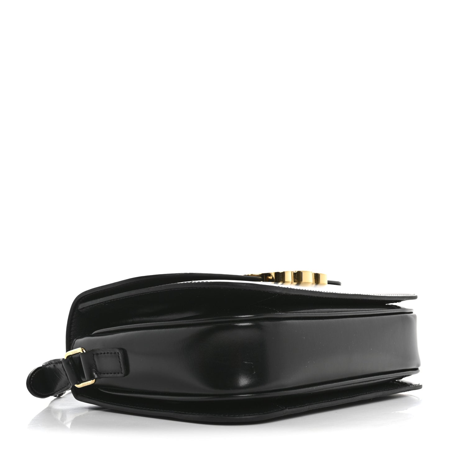 Shiny Calfskin Medium Triomphe Black