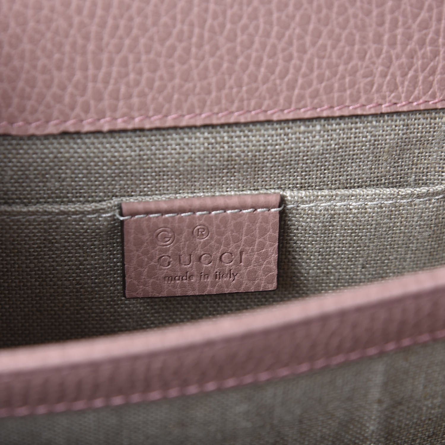 Gucci Dollar Calfskin Small Interlocking G Shoulder Bag Soft Pink 6 of 8