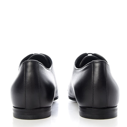 Gucci Calfskin Studded Lace Up Oxford 36.5 Black 6 of 10