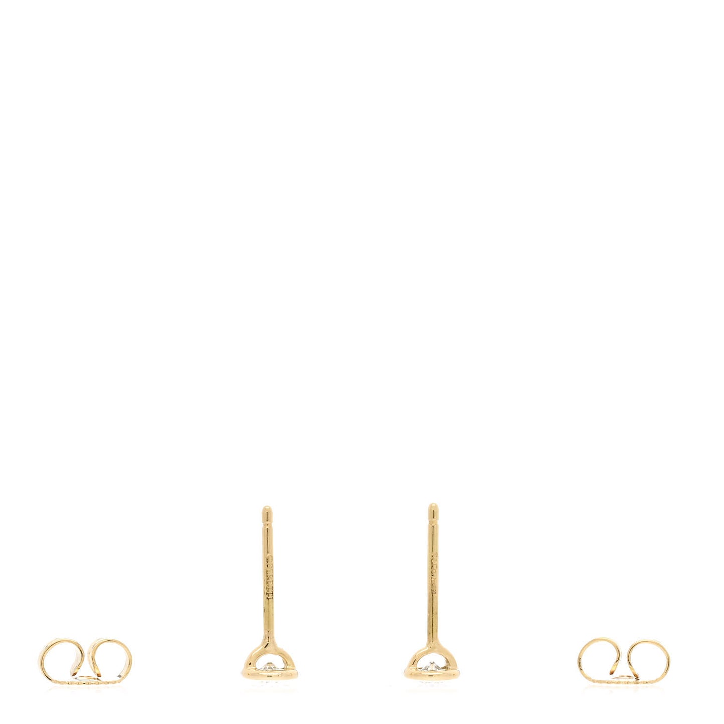 18K Yellow Gold Diamond .16ctw Elsa Peretti Diamonds By The Yard Earrings