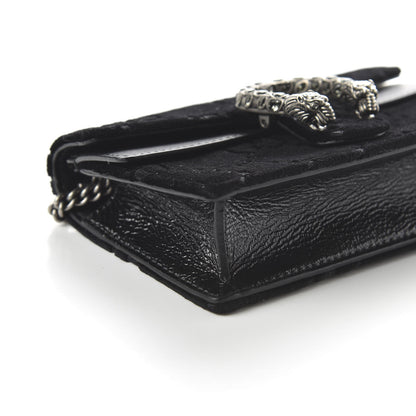 Gucci Velvet GG Monogram Super Mini Dionysus Shoulder Bag Black 6 of 10