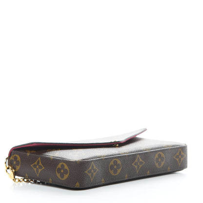 Louis Vuitton Monogram Pochette Felicie Chain Wallet Fuchsia 5 of 18