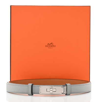 Hermes Epsom Kelly Belt Bleu Glacier 5 of 5