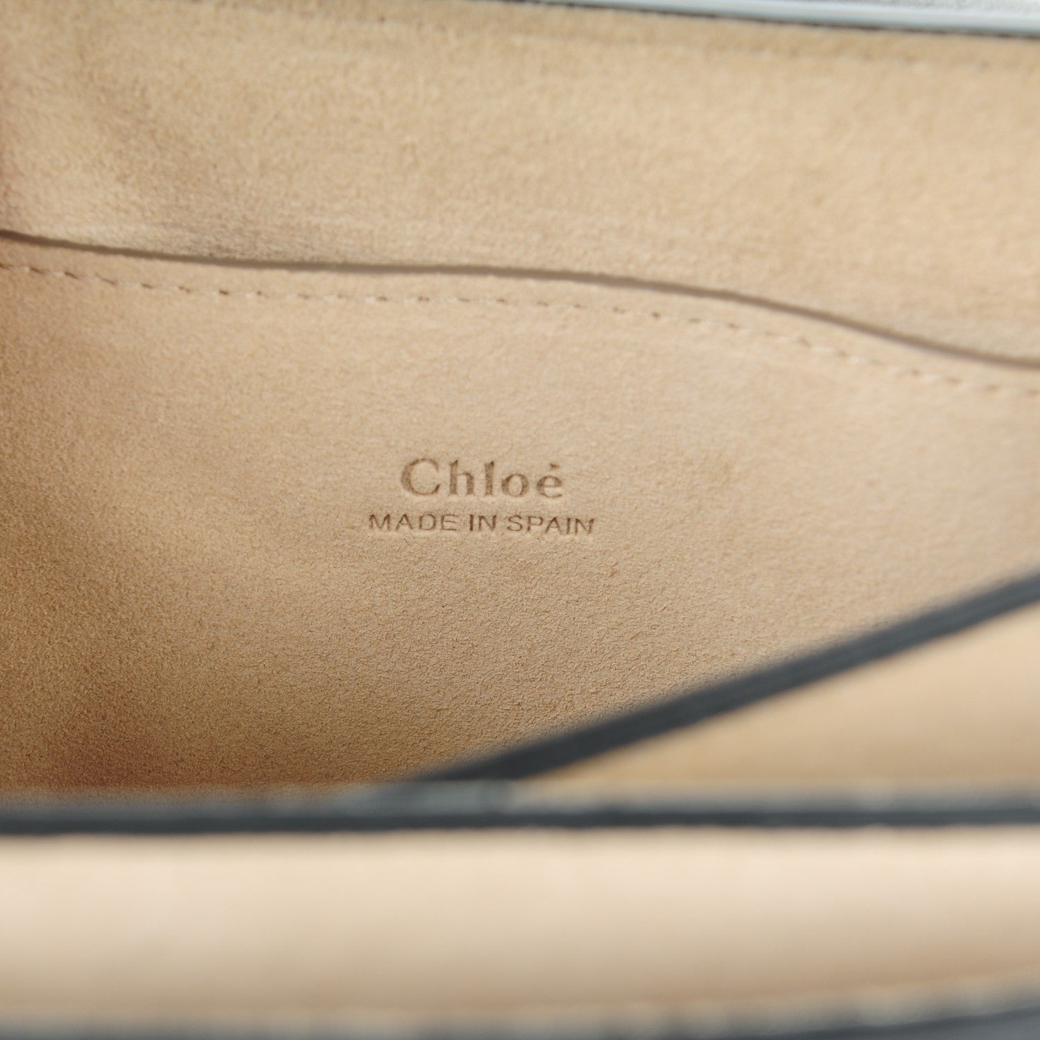 Chloe Suede Calfskin Small Faye Shoulder Bag Black 6 of 8