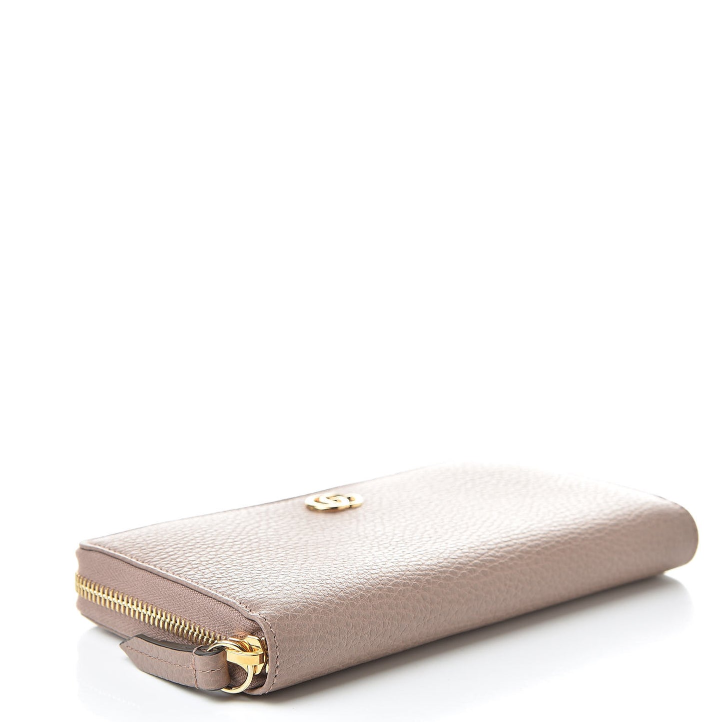 Dollar Calfskin GG Marmont Zip Around Wallet Porcelain Rose