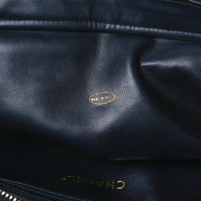 Chanel Lambskin Quilted Tote Navy 7 of 13