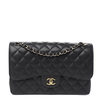 Chanel Caviar Quilted Jumbo Double Flap Black 1 of 11