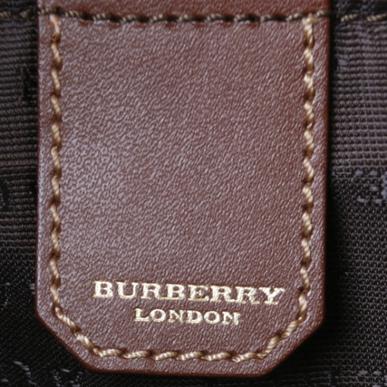 Burberry Haymarket Check Duffle Bag Brown 10 of 11