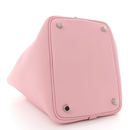 Hermes Taurillon Clemence Picotin Lock 18 PM Rose Sakura 4 of 12