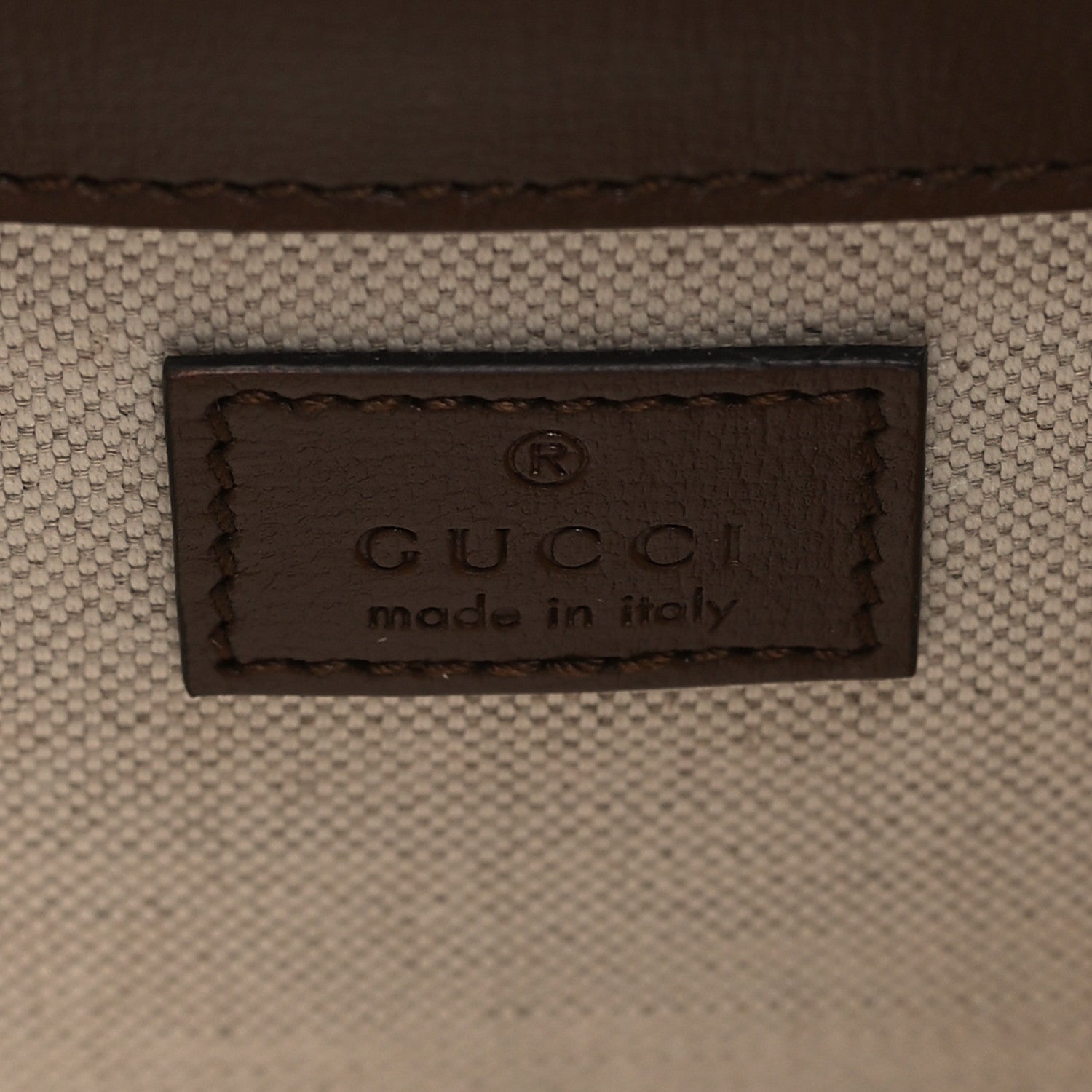 Gucci GG Supreme Monogram Azalea Calfskin Mini Horsebit 1955 Foldover Top Handle Bag Beige Ebony Brown Sugar 5 of 8