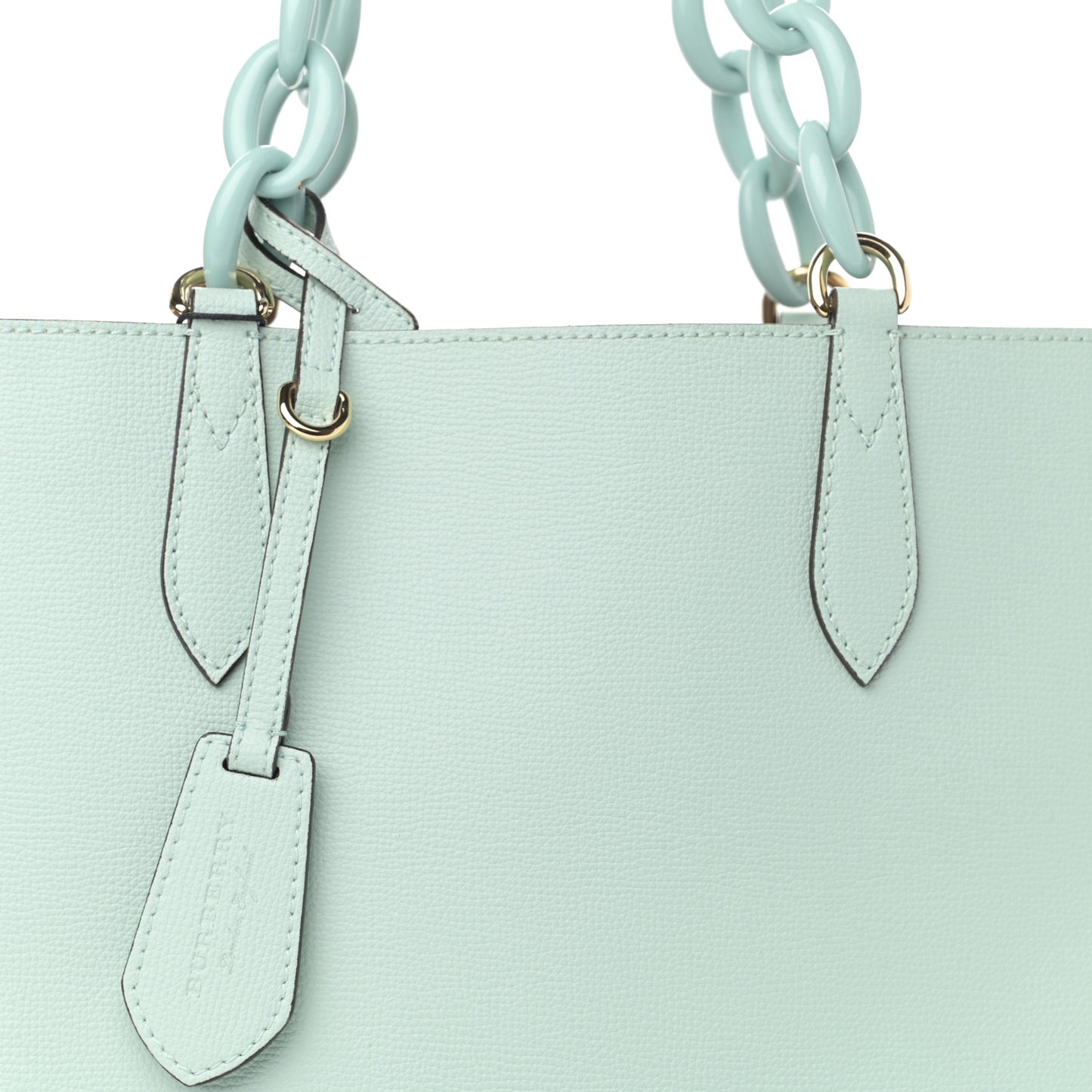 Calfskin Haymarket Check Small Reversible Tote Pale Opal