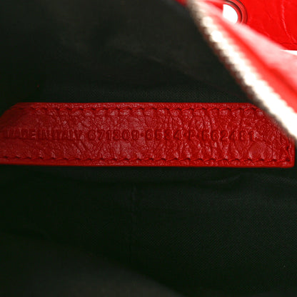Balenciaga Agneau Arena Le Cagole Shoulder Bag XS Tomato Red 9 of 12