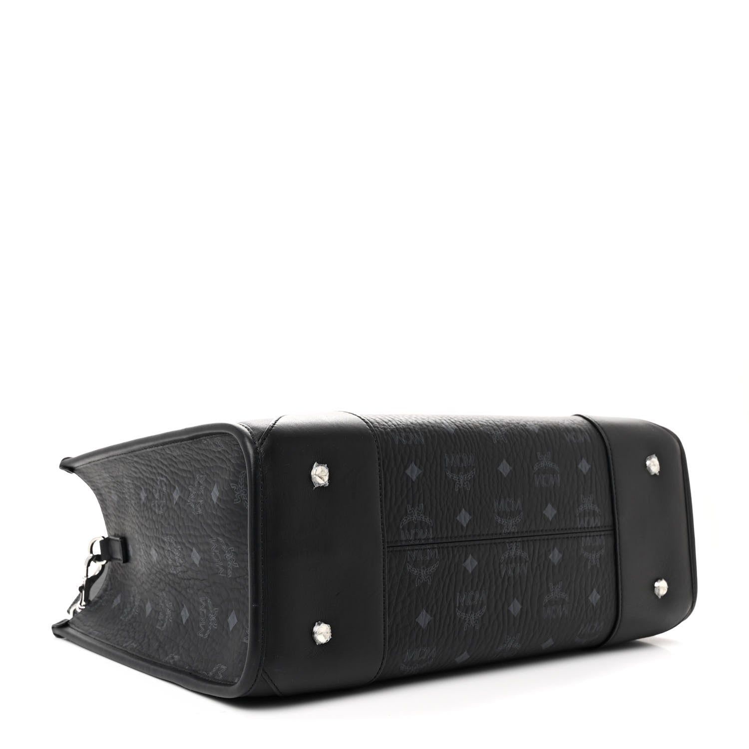 MCM Visetos Large Munchen Tote Black 5 of 12