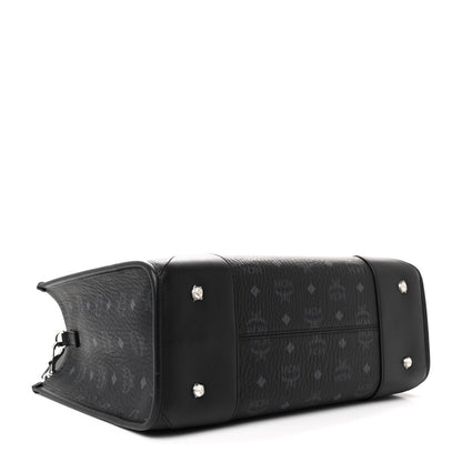MCM Visetos Large Munchen Tote Black 5 of 12