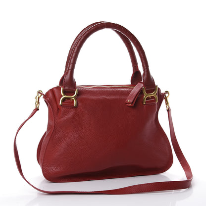 Chloe Calfskin Medium Marcie Satchel Acerola 2 of 9