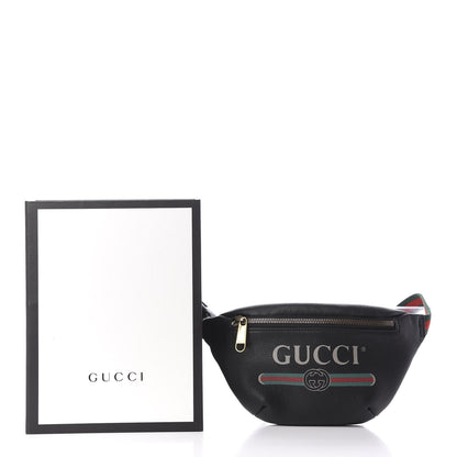 Gucci Grained Calfskin Small Logo Belt Bag Black 10 of 10