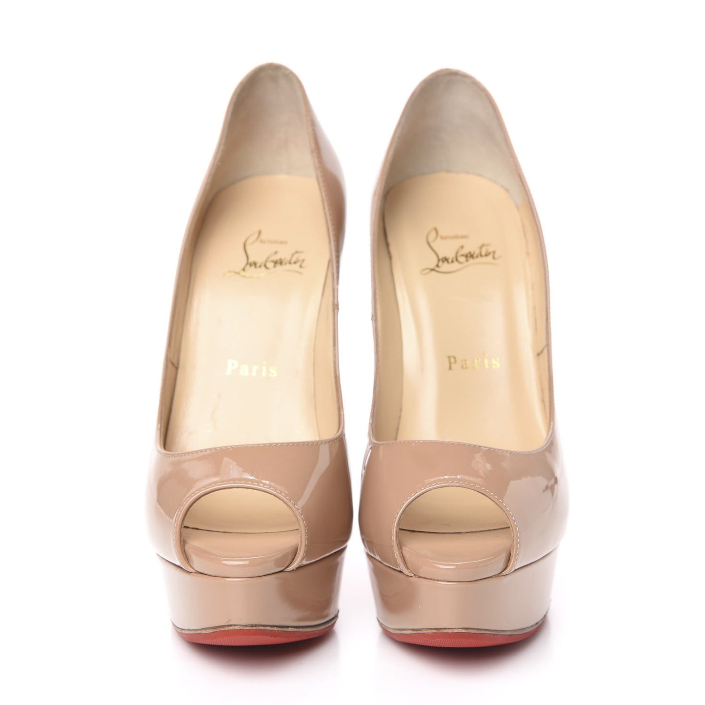 Patent Lady Peep 150 Pumps 37.5 Nude