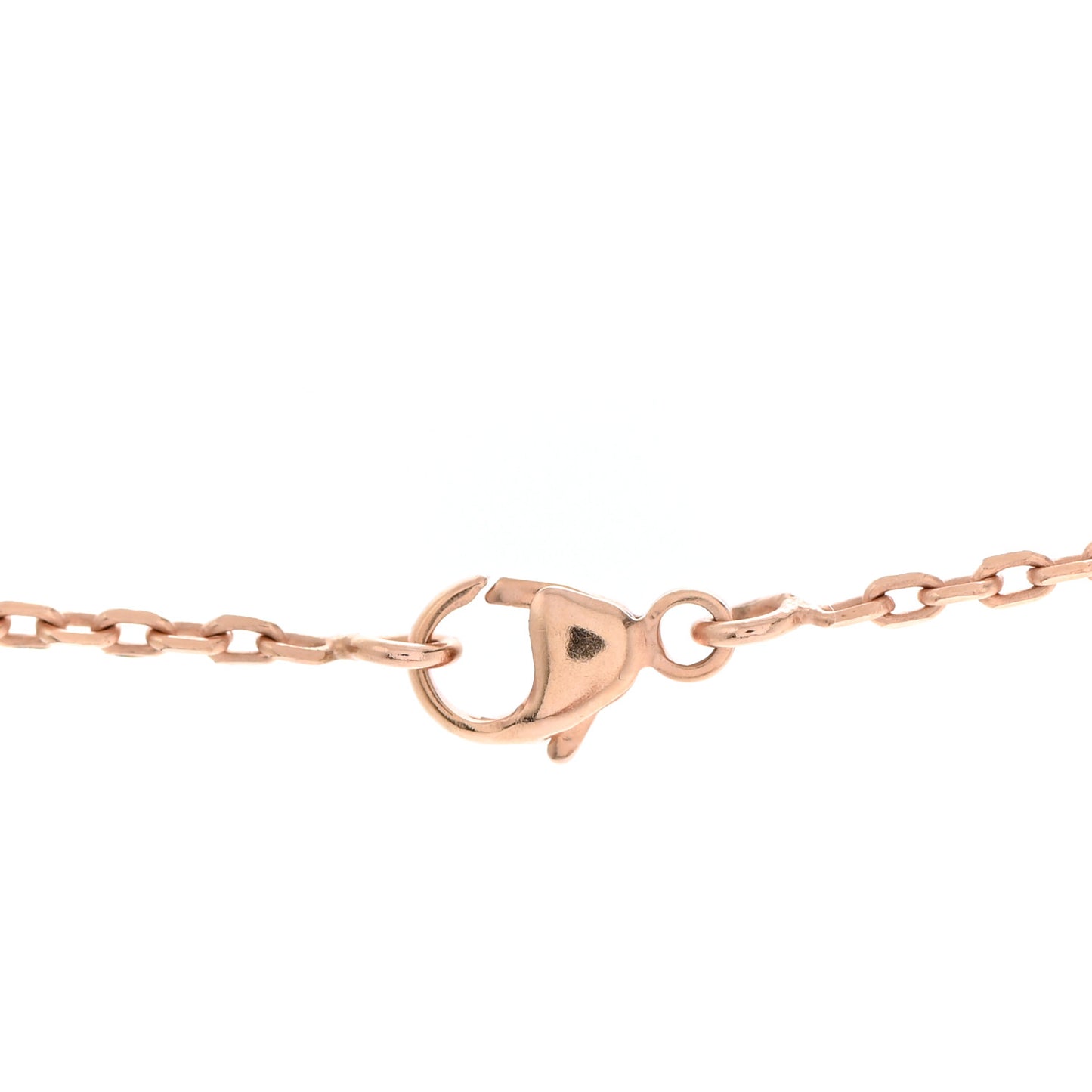 Lacquered Rose Gold Pop H Pendant Necklace Rose Dragee